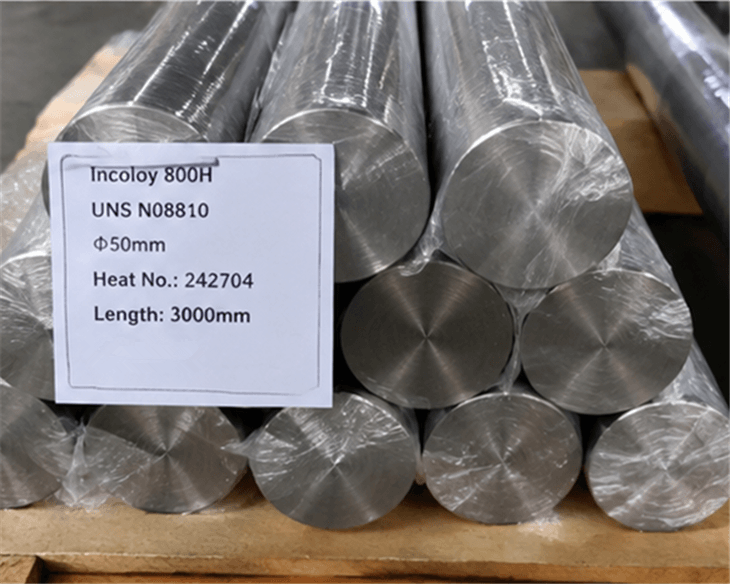 Incoloy 800H UNS N08810 round bar heat number marking and packaging
