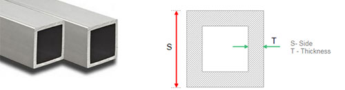 3003 Aluminium Square Tubing Weight Chart