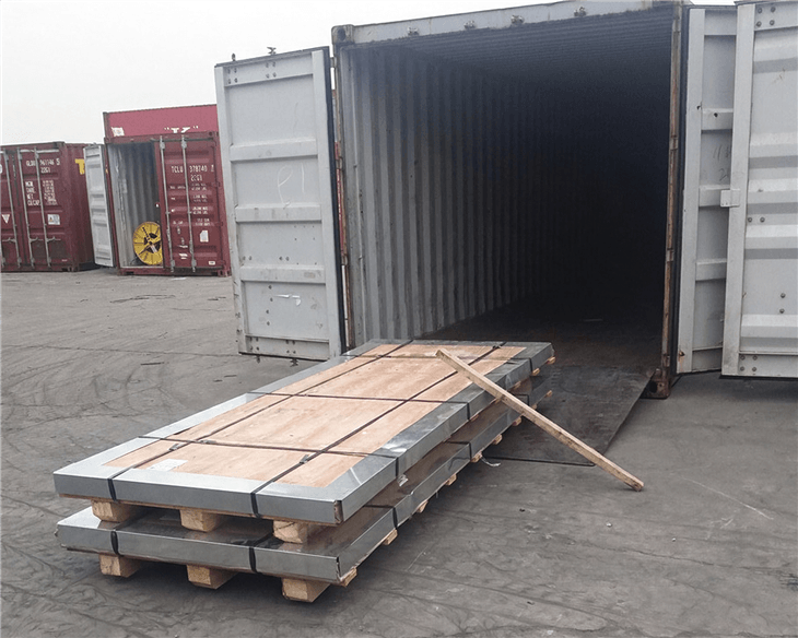 ASTM B409 Incoloy 800H UNS N08810 Sheet and Plate container loading for overseas shipment