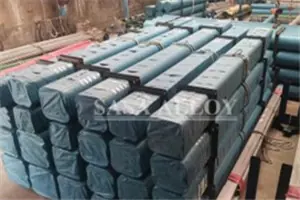 Wrapped Incoloy 800 pipes prepared for transport