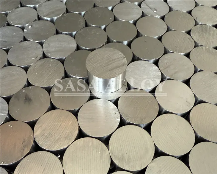 Precision-cut Inconel 718 round bar pieces