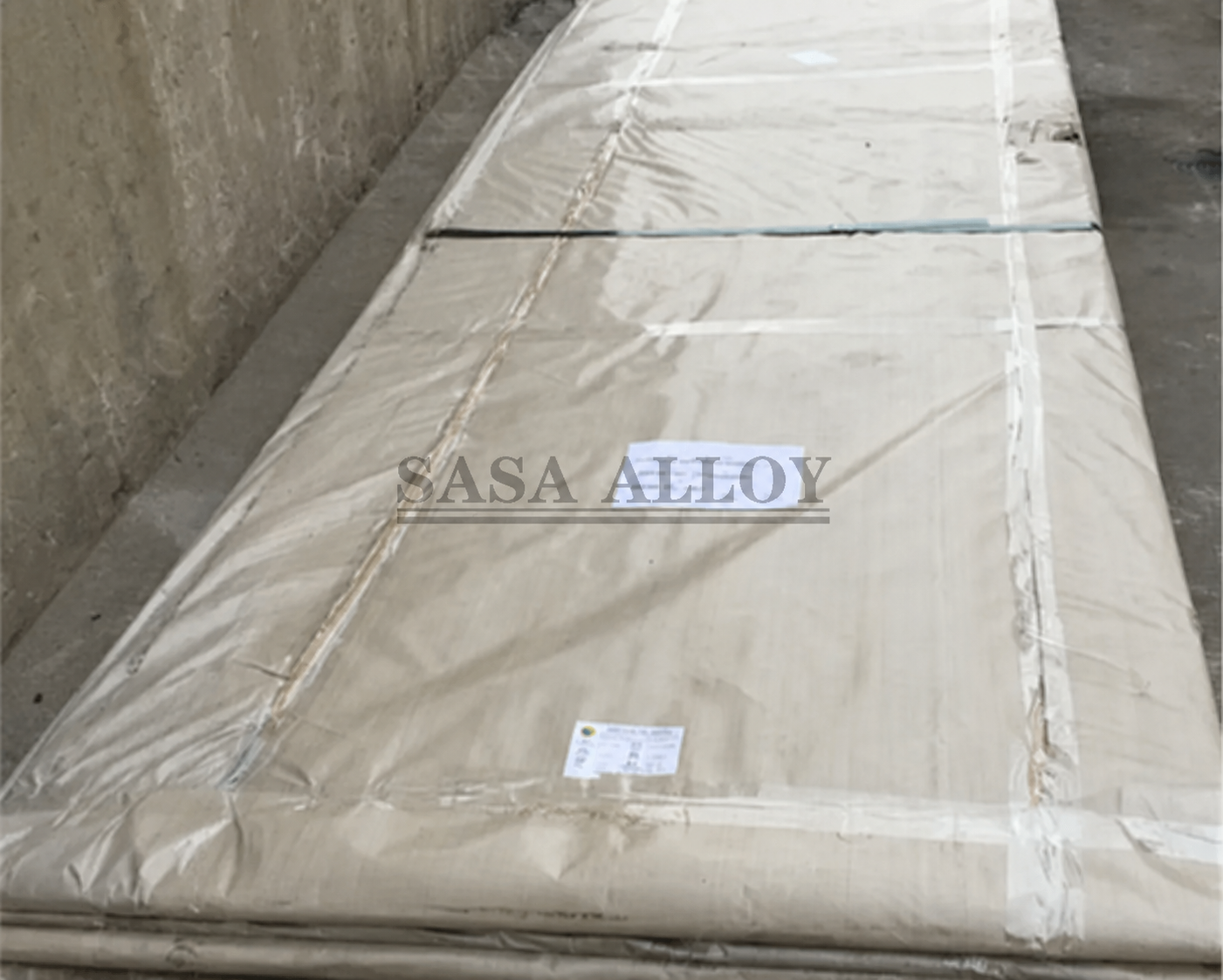 SASA ALLOY typical export packaging for sheet and plate products