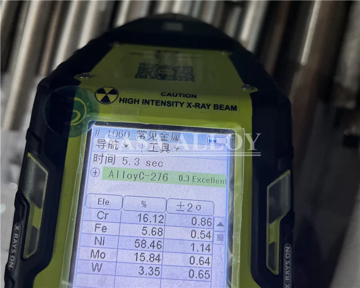 أنبوب الأنابيب Hastelloy C276 فحص الجودة والتحقق من المادة 1