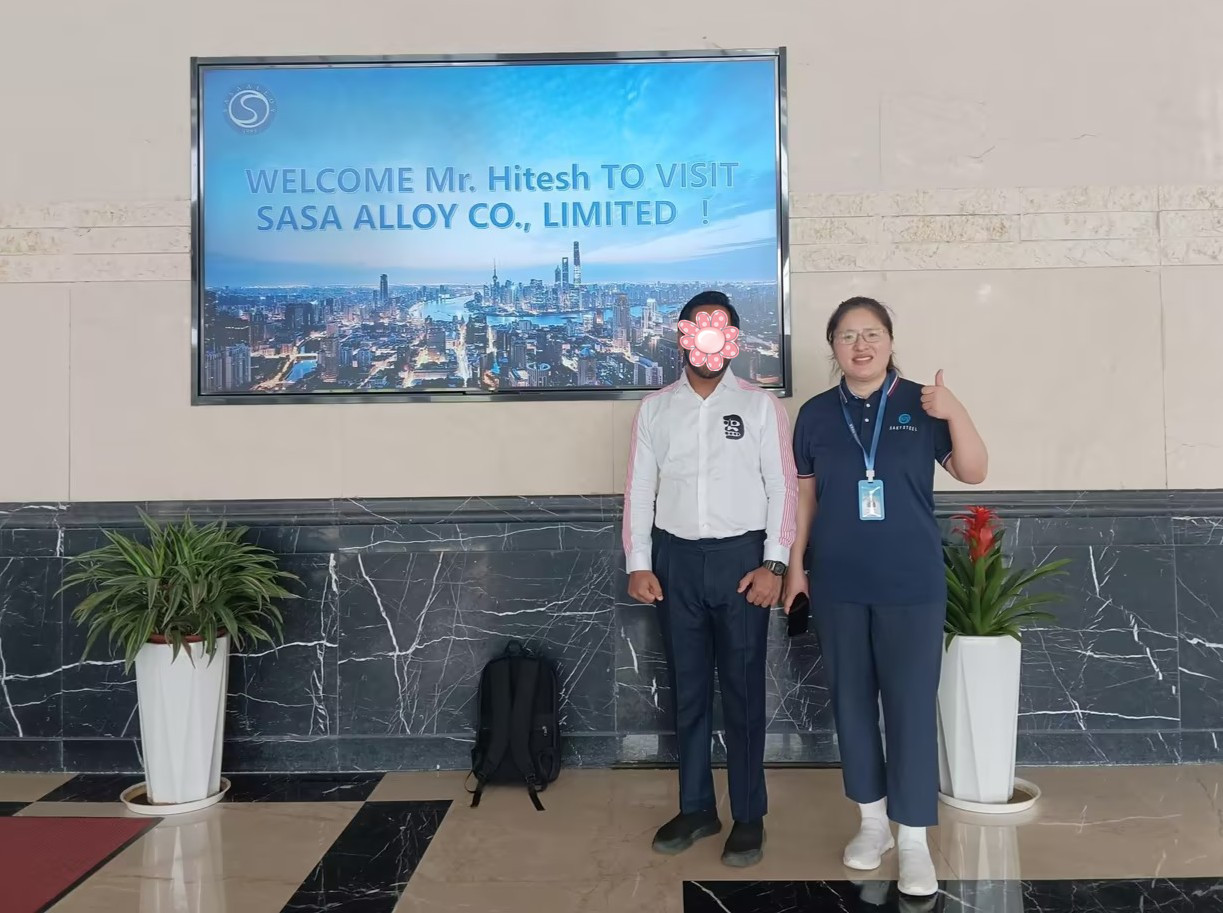 Customer from India visiting Sasa Alloy